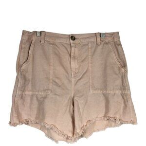 AERIE - WOMEN'S MEDIUM - PINK CUT-OFF LYOCELL BLEND SHORTS